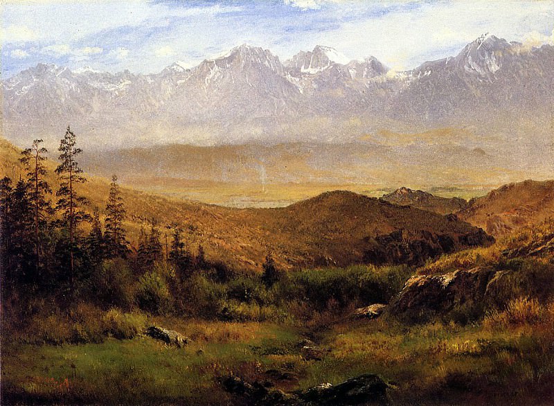 Bierstadt Albert In the Foothills of the Mountais, Albert Bierstadt