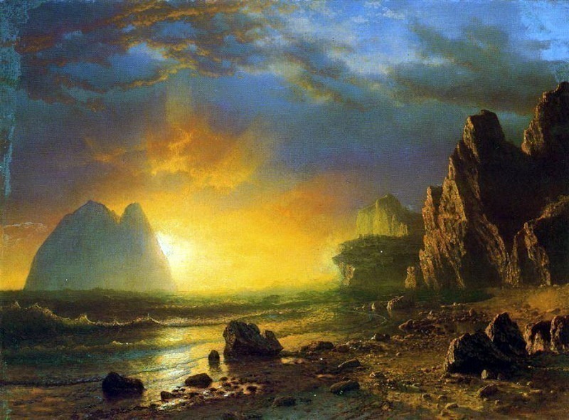 Sunset on the Coast, Albert Bierstadt