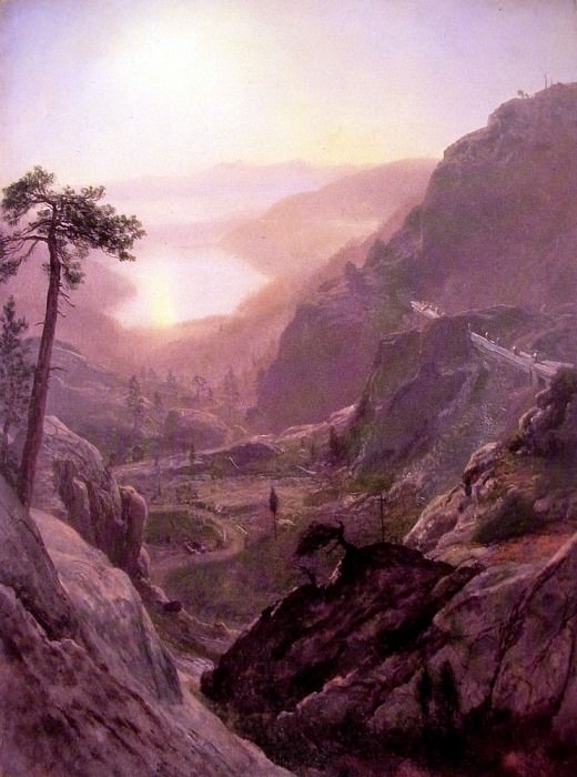View of Donner Lake, Albert Bierstadt