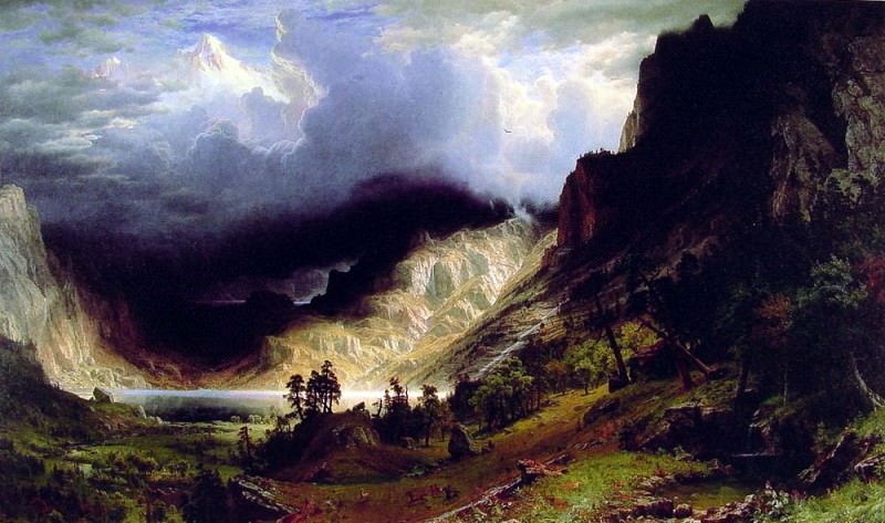 Storm in the Rocky Mountains, Albert Bierstadt