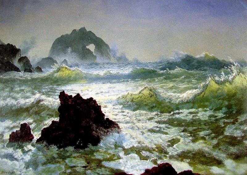 Seal Rock California, Albert Bierstadt