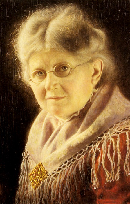 Heuster Carl Portrait Of An Elderly Swabian Woman, German artists