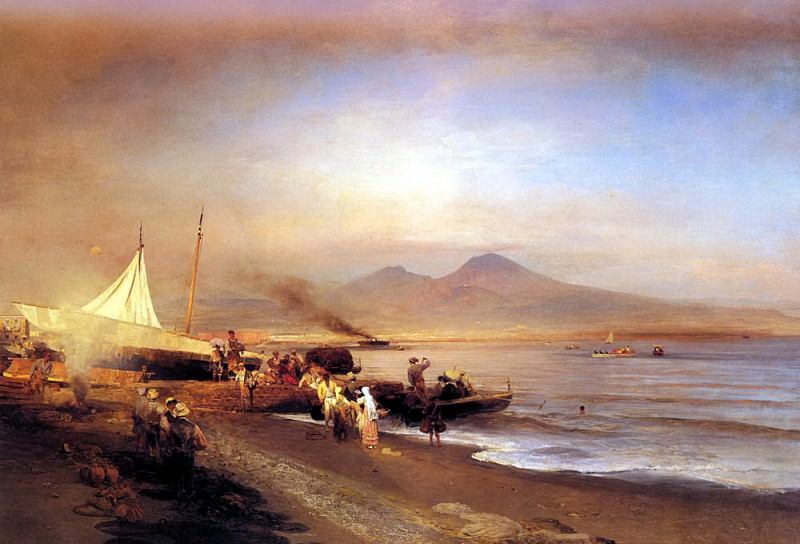 Achenbach Oswald The Bay Of Naples, German artists