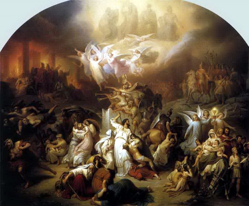 KAULBACH Wilhelm von The Destruction Of Jerusalem By Titus, Немецкие художники