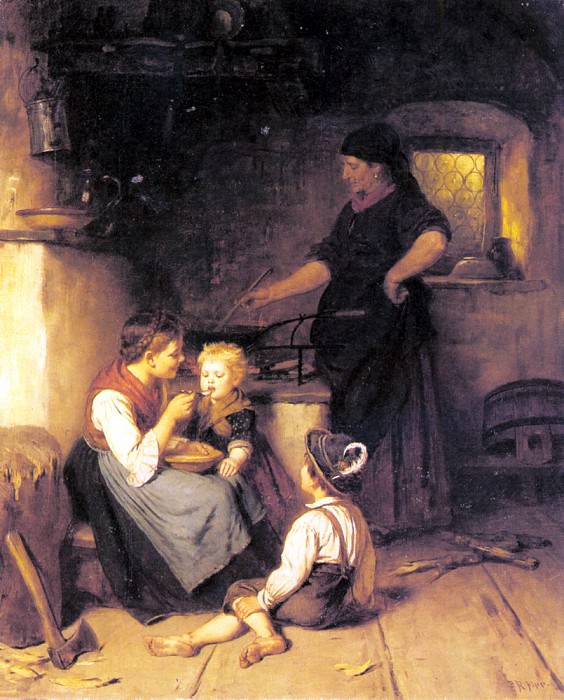 Epp Rudolf Feeding The Baby, German artists