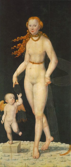 CRANACH Lucas the Younger Venus And Amor, German artists