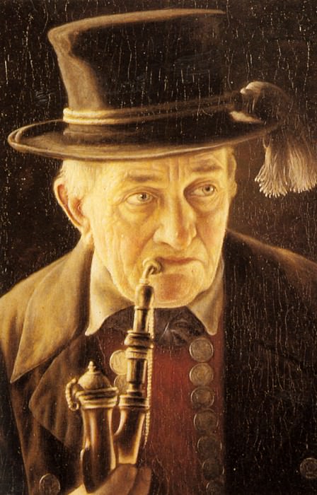 Heuster Carl Portrait Of An Elderly Swabian Man, Немецкие художники