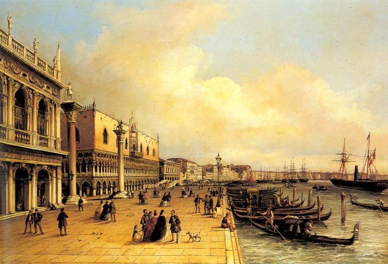 Grubacs Carlo A View Of The Doges Palace, German artists