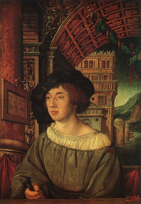 HOLBEIN Ambrosius Portrait Of A Young Man, German artists