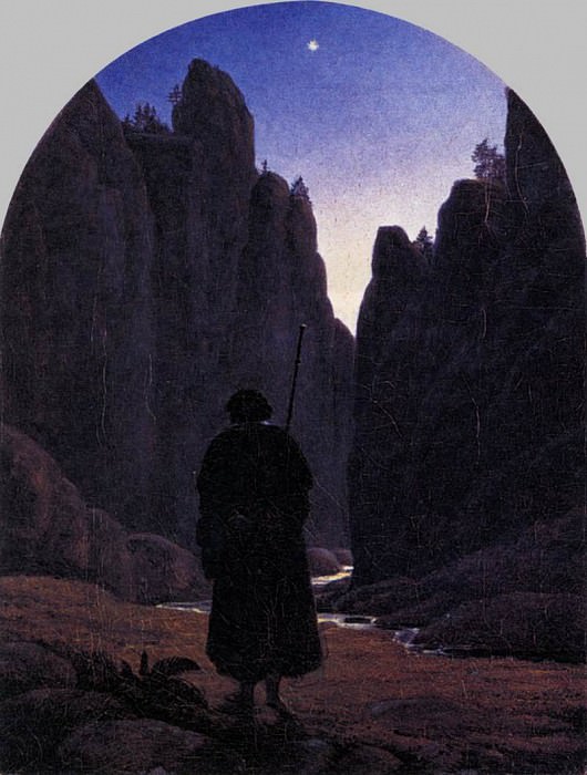 КАРУС, Карл Густав – Пилигрим в горном ущелье, Немецкие художники