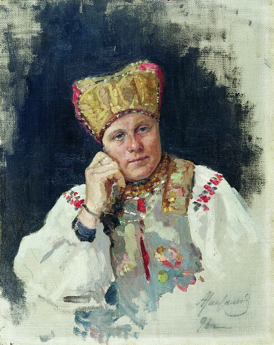 Russian peasant woman, Vasily Maksimov