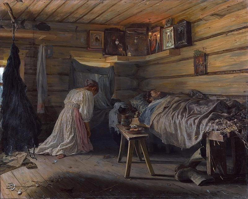Sick husband, Vasily Maksimov