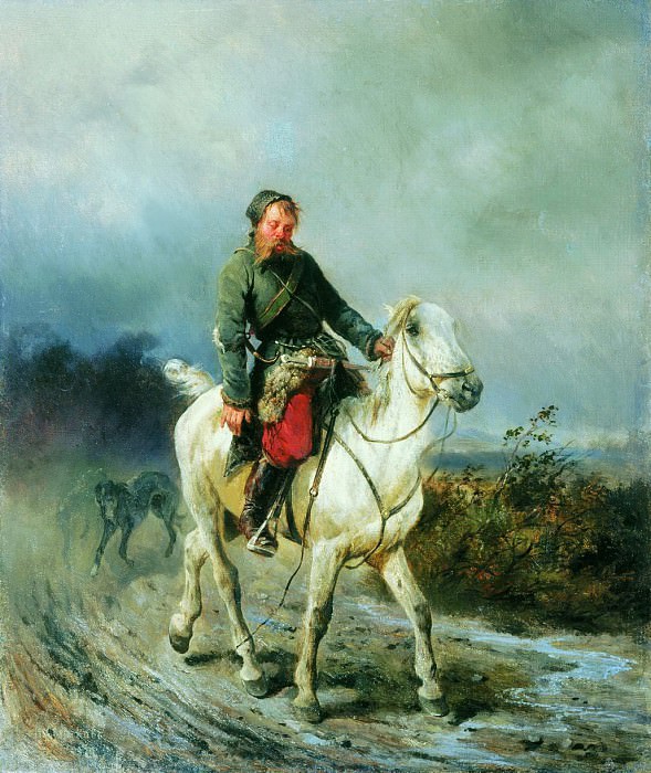 Return from hunting, Nikolay Sverchkov