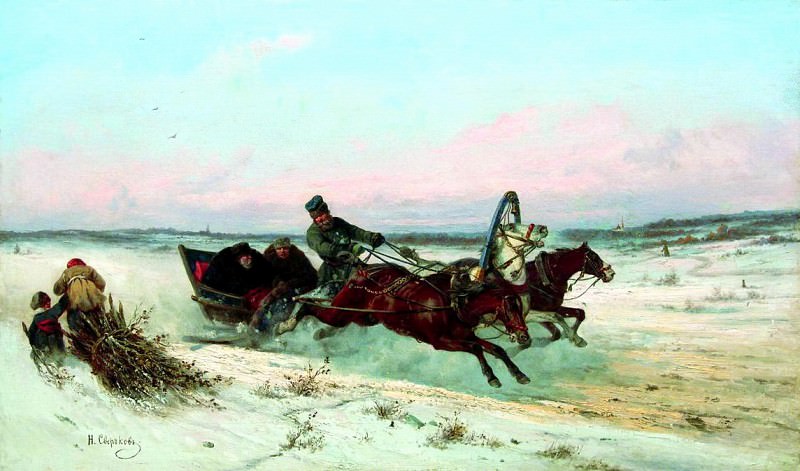 Troika in winter 2, Nikolay Sverchkov