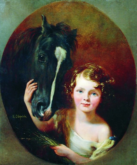Boy with horse, Nikolay Sverchkov