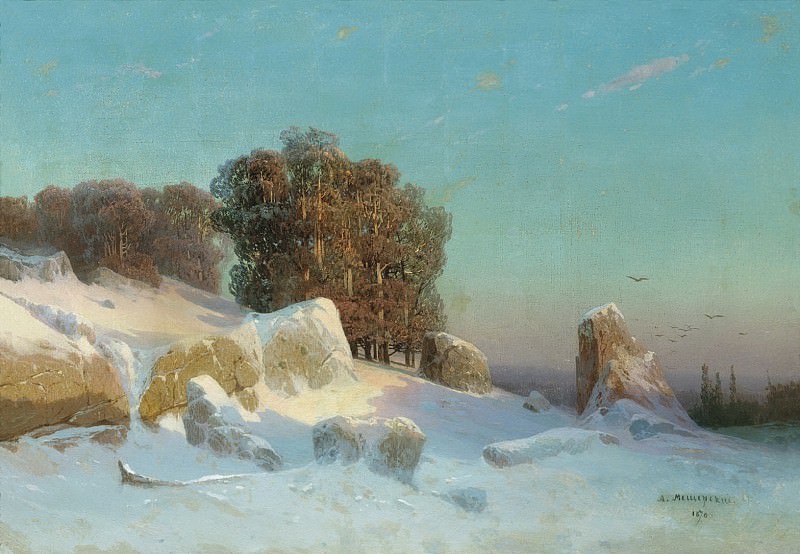 Зимний пейзаж, Арсений Мещерский