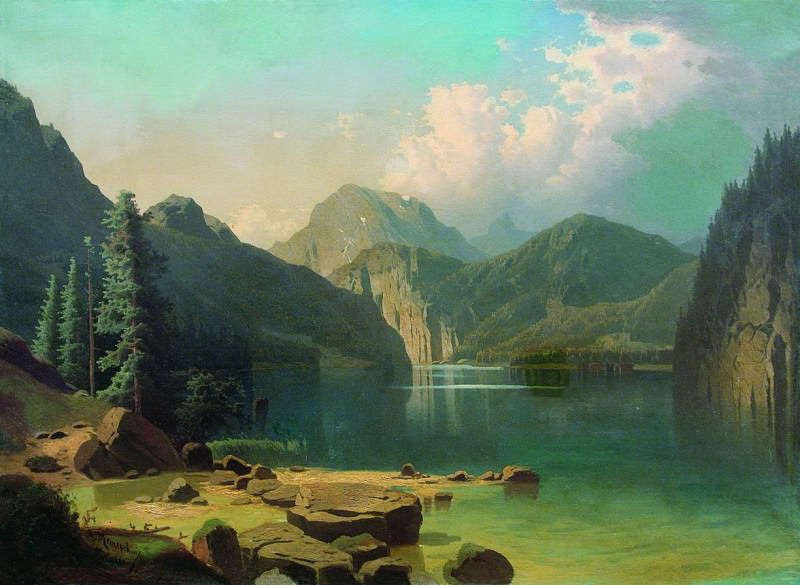 Mountain lake, Arseny Meshersky