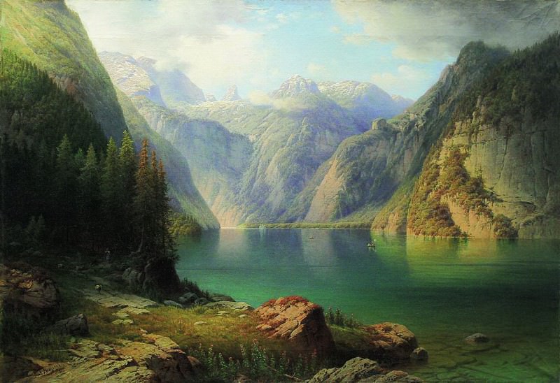 Mountain lake, Arseny Meshersky