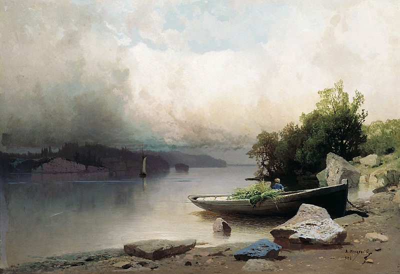 On the river, Arseny Meshersky