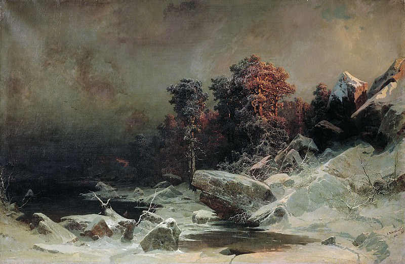 winter evening, Arseny Meshersky