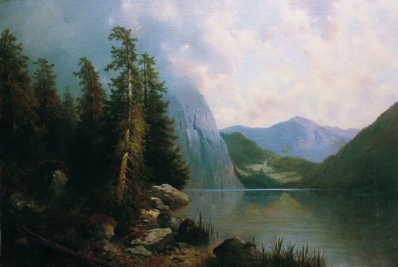 Lake in mountains, Arseny Meshersky