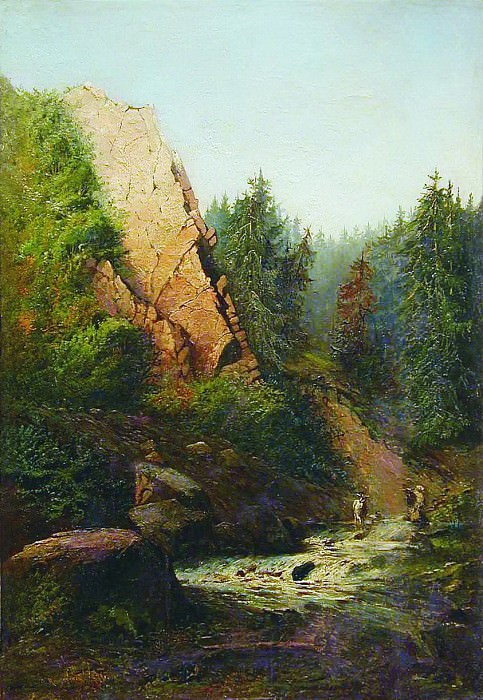 Mountain river, Arseny Meshersky