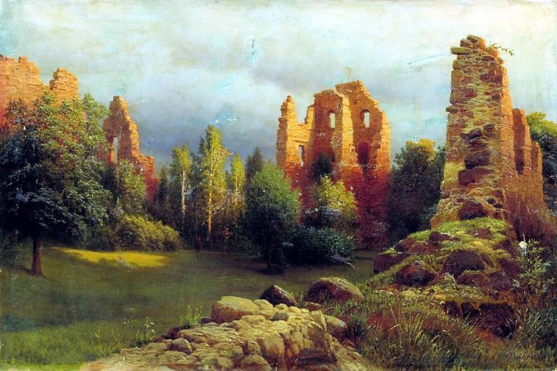 Ruins of an old castle, Gavriil Kondratenko