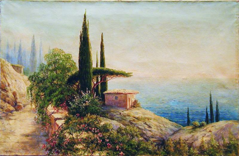 Crimean landscape with sakley, Gavriil Kondratenko
