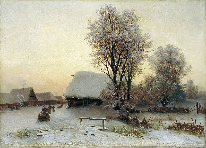 Winter evening , Gavriil Kondratenko