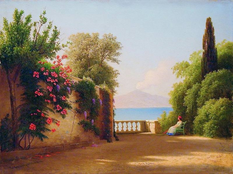 By the sea View of Vesuvius Plywood, Gavriil Kondratenko