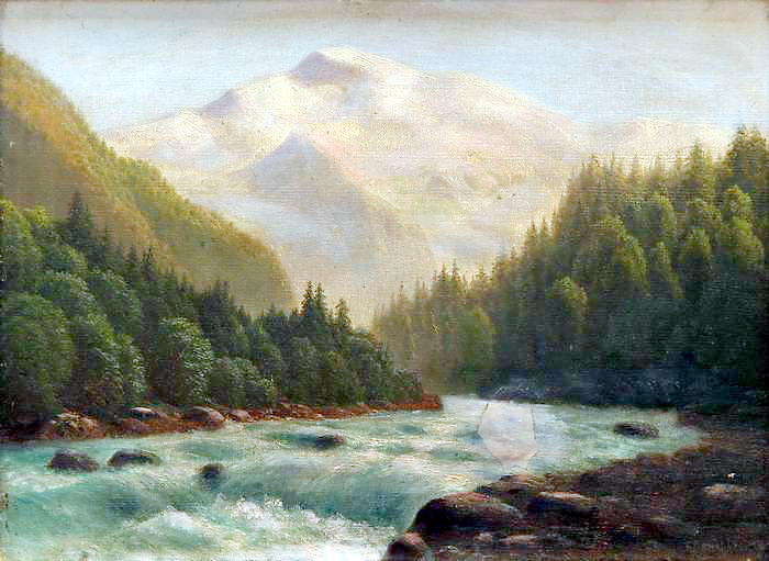 Mountain river 1890, Gavriil Kondratenko