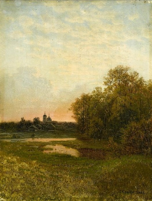 Twilight landscape, Gavriil Kondratenko