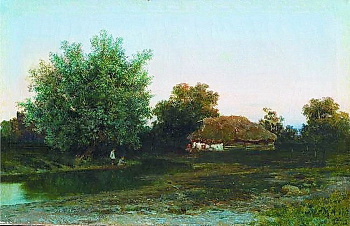 Hut over the pond, Gavriil Kondratenko