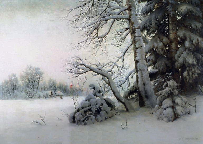 Morning in winter, Gavriil Kondratenko