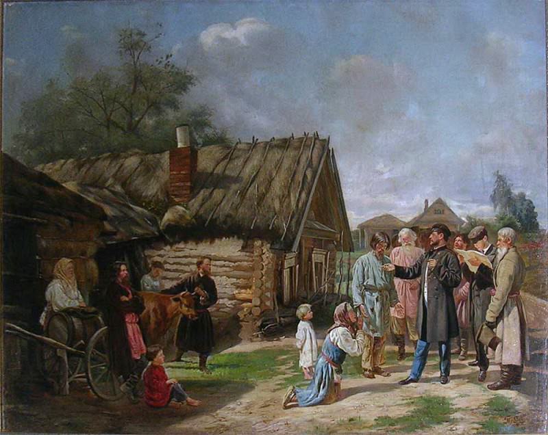 Collection of arrears, Vasily Pukirev