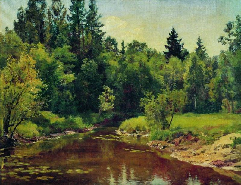 Forest river, Konstantin Kryzhitsky