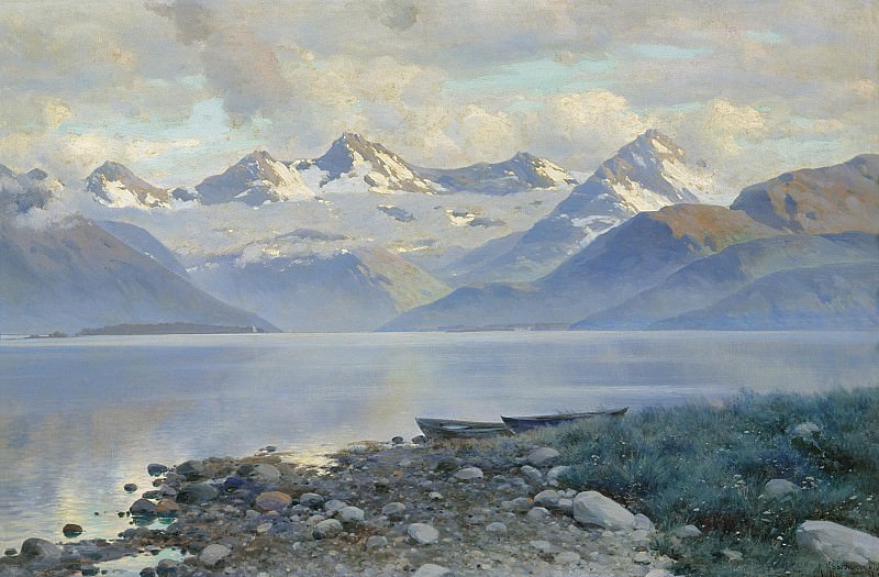 Lake in mountains, Konstantin Kryzhitsky