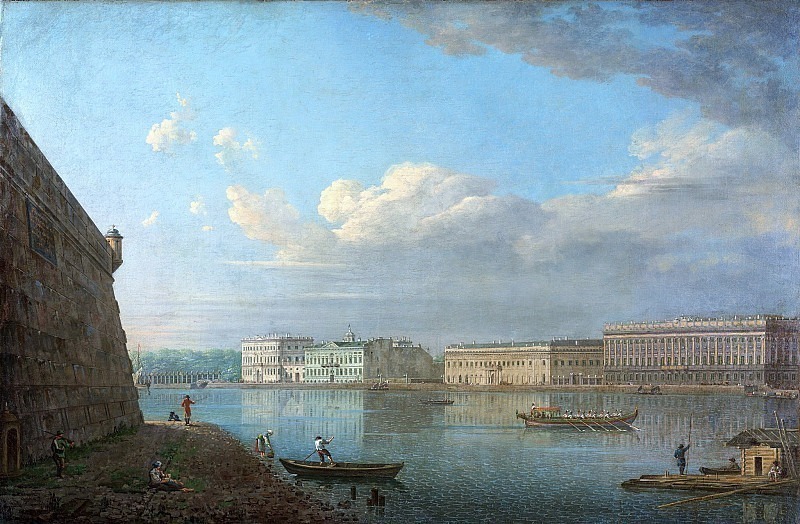 View of the Palace Embankment from the Peter and Paul Fortress