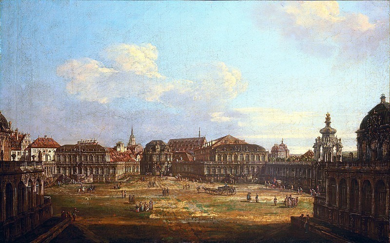 View of the Zwinger in Dresden