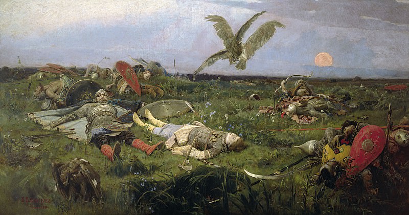 After the Battle between Prince Igor Svyatoslavich of Kiev and the Polovtsy, Viktor Vasnetsov