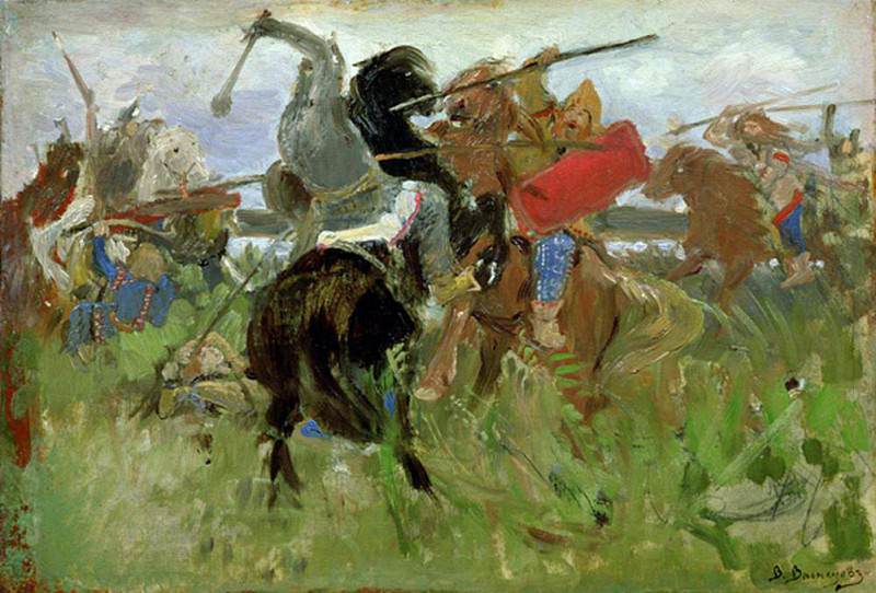 Battle between the Scythians and the Slavonians, Viktor Vasnetsov
