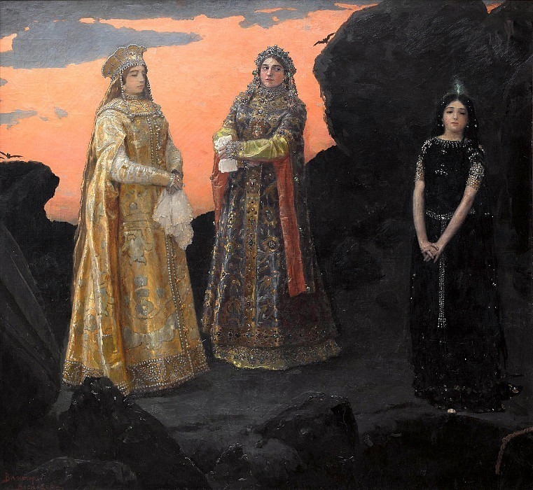 Three princesses of the underworld, Viktor Vasnetsov