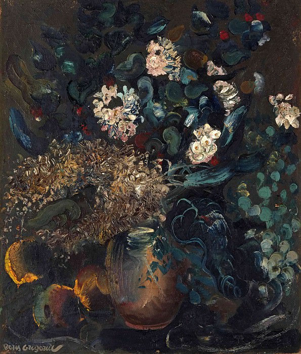 Still life with flowers, Boris Grigoriev
