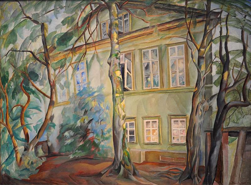 House under the trees, Boris Grigoriev