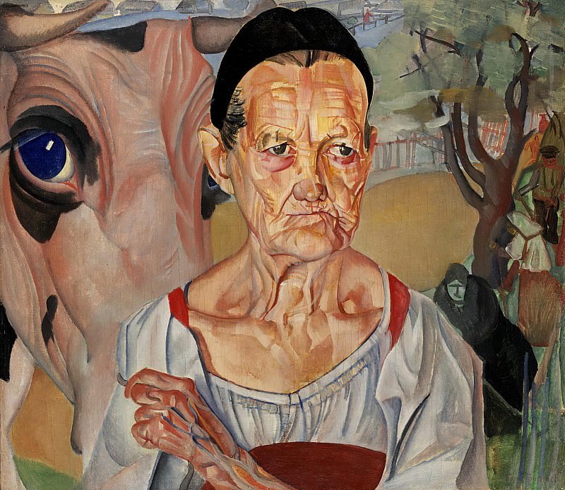 The old woman-thrush, Boris Grigoriev