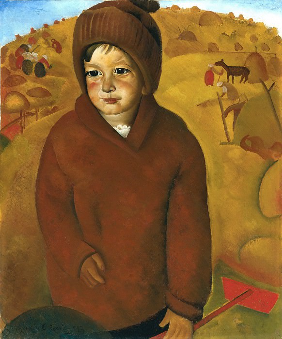 Мальчик на сенокосе, Борис Дмитриевич Григорьев
