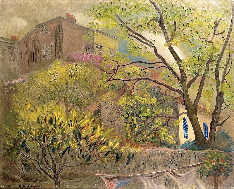 House With A Pink Roof, Boris Grigoriev