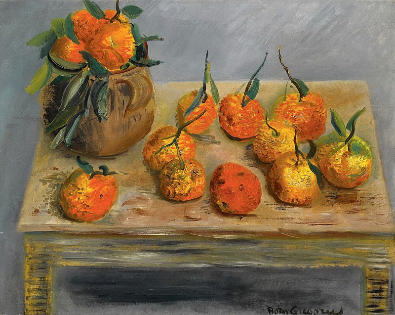 Still life with oranges, Boris Grigoriev