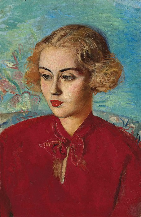 Женщина в красном, Борис Дмитриевич Григорьев