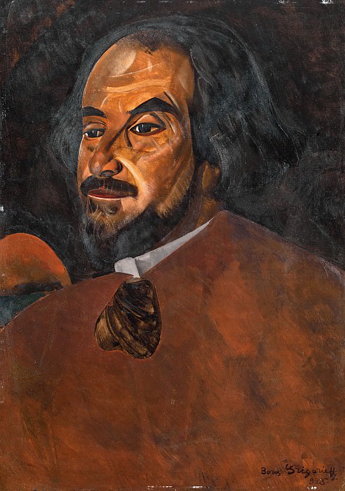 Portrait of a Man, Said to be the Actor Nikolai Aleksandrov, Boris Grigoriev